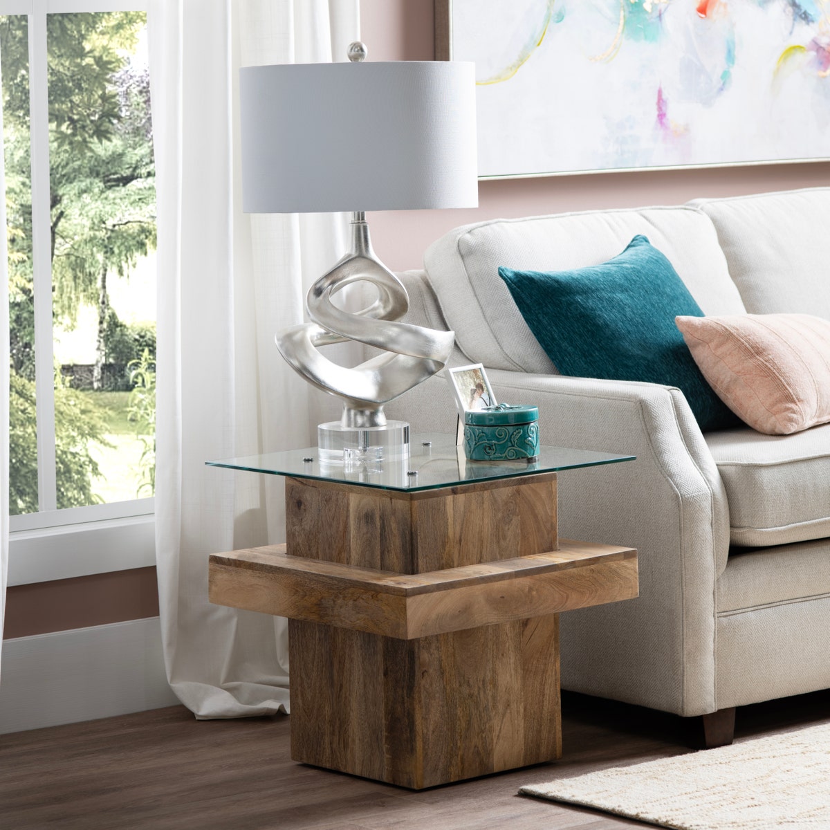 Crestview Collection Monaco End Table CVFNR4393