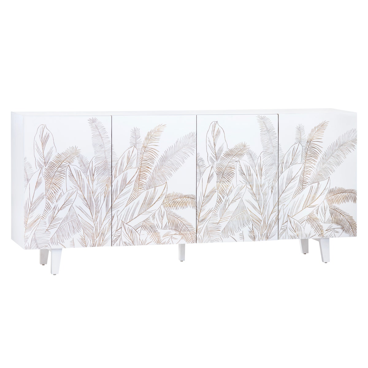 Crestview Collection Seaside Four-Door Sideboard CVFNR4546