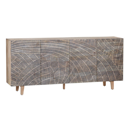 Crestview Collection Zambia Four-Door Sideboard CVFNR4551