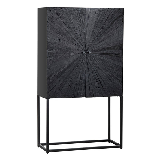 Crestview Collection Obsidian Bar Cabinet CVFNR4563