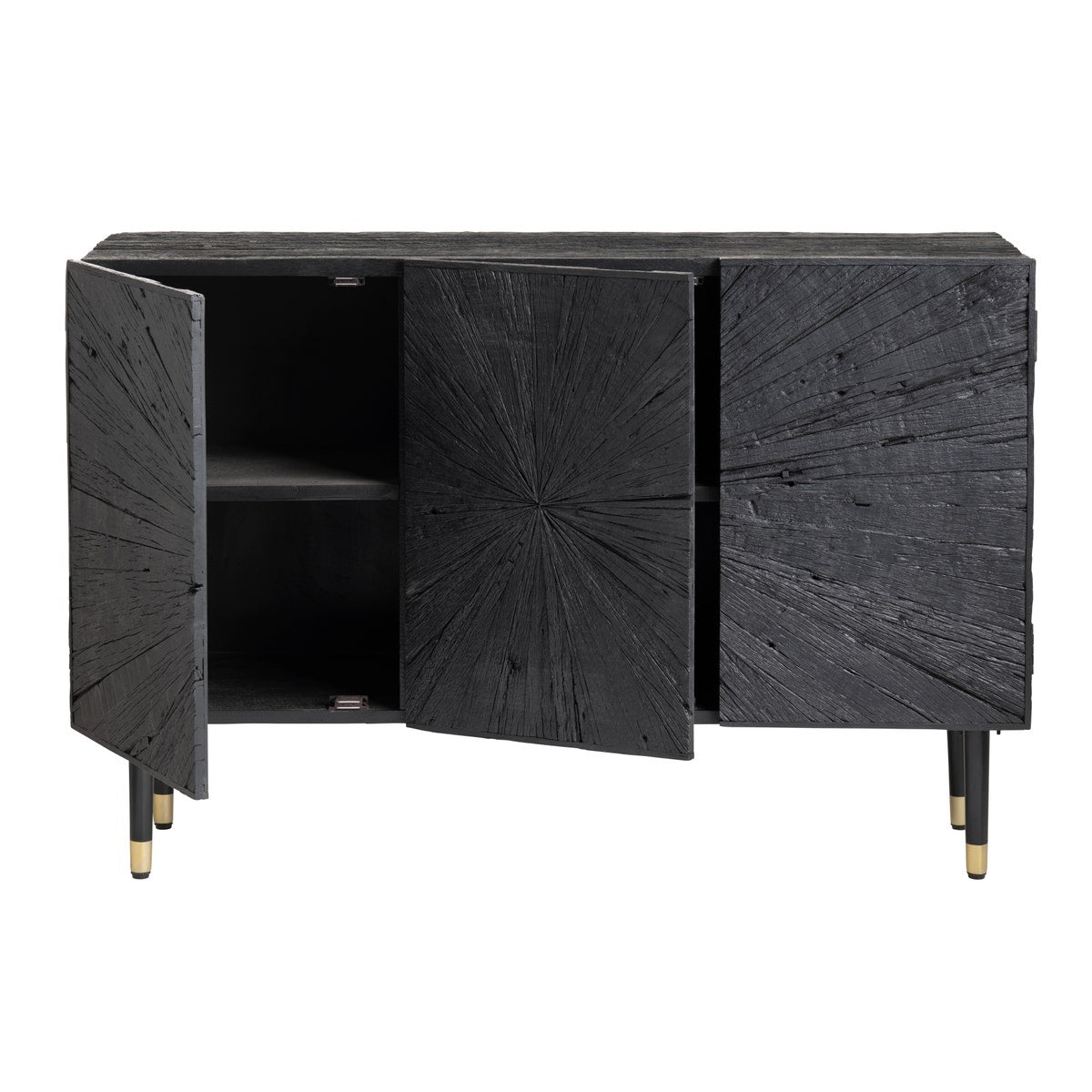 Crestview Collection Obsidian Three-Door Sideboard CVFNR4564