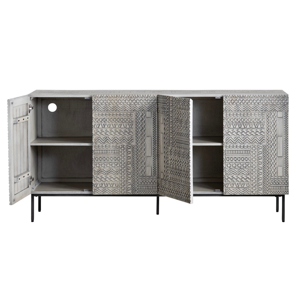 Crestview Collection Tulum Four-Door Sideboard CVFNR4582