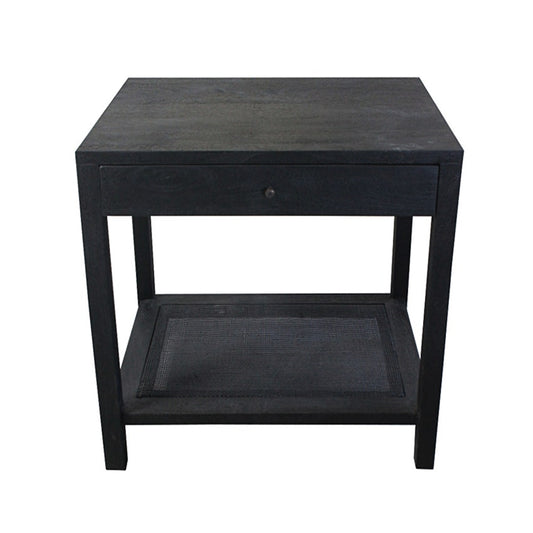 Crestview Collection Barbados Black Cane End Table CVFNR4591