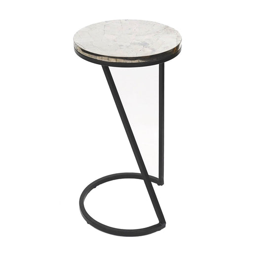 Crestview Collection Sullivan Silver Pyrite Accent Table CVFNR4598