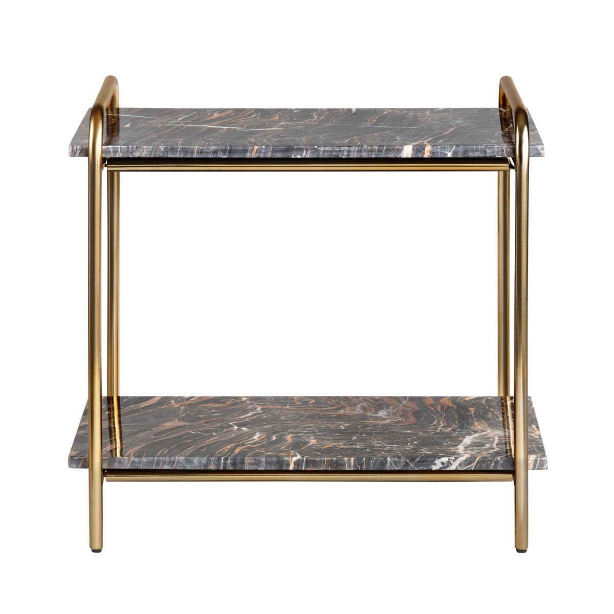 Crestview Collection Richland 2 Tier Marble Accent Table CVFNR4600