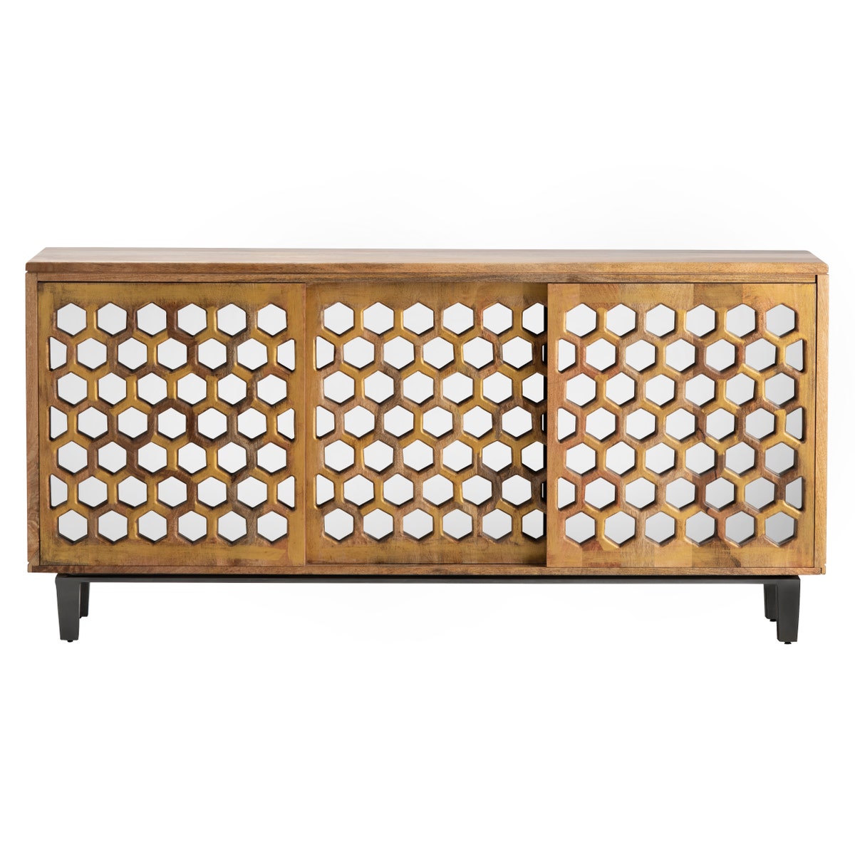 Crestview Collection Bengal Manor Honeycomb Sideboard CVFNR475