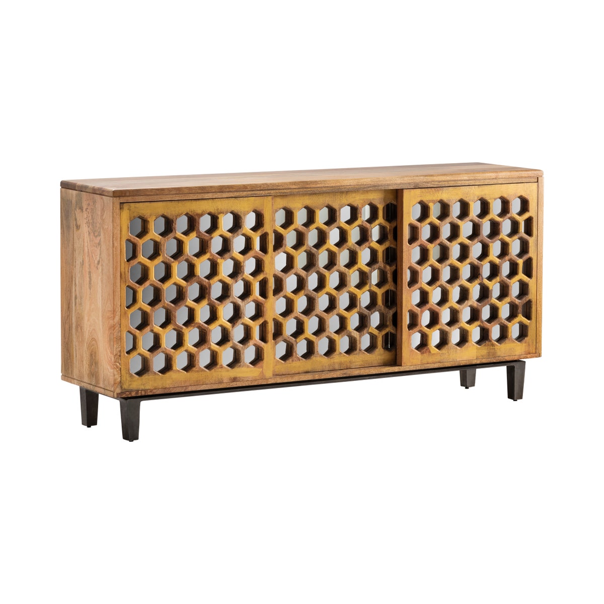 Crestview Collection Bengal Manor Honeycomb Sideboard CVFNR475