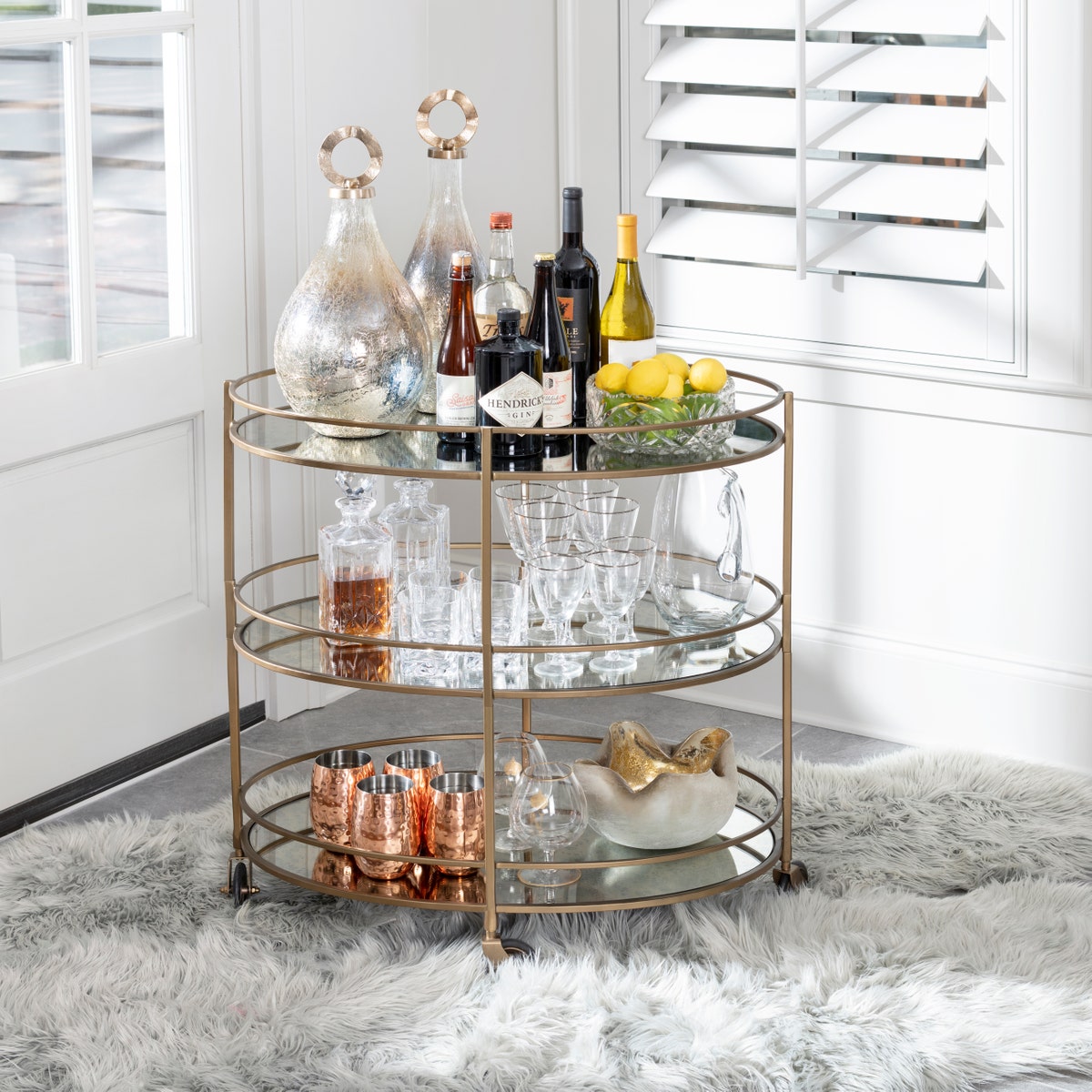 Crestview Collection Waterford Bar Cart CVFNR5114