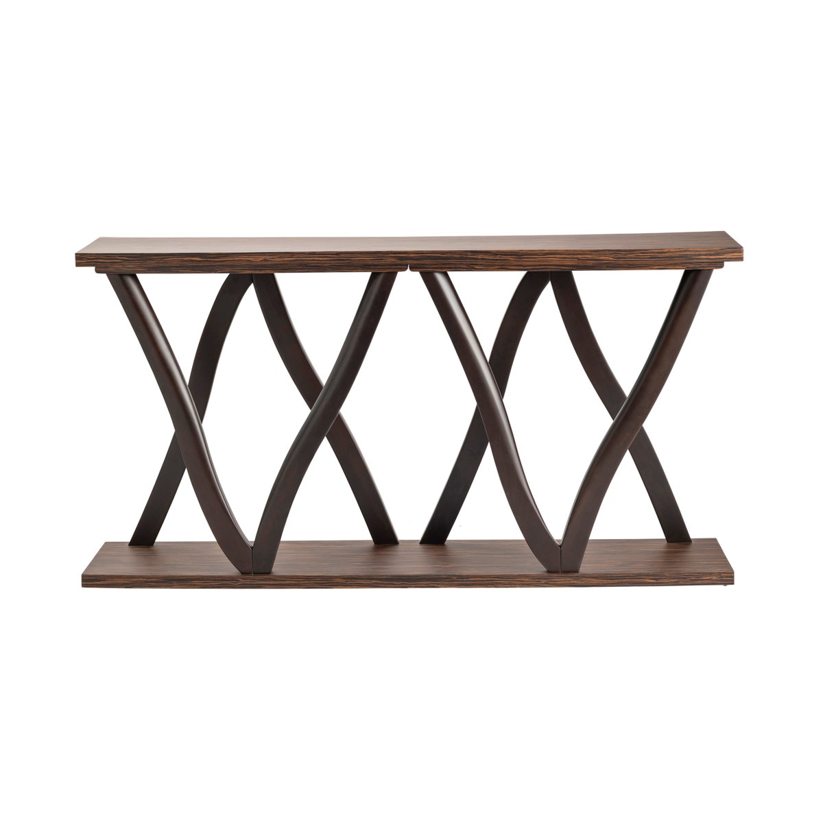 Crestview Collection Zebrawood Console CVFVR8155