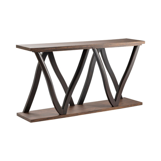 Crestview Collection Zebrawood Console CVFVR8155