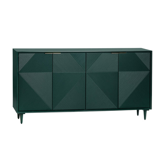 Crestview Collection Evergreen Four Door Sideboard CVFVR8416