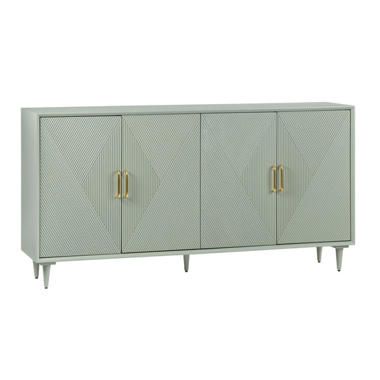 Crestview Collection Arvada Four-Door Sideboard (Sage Green) CVFVR8428