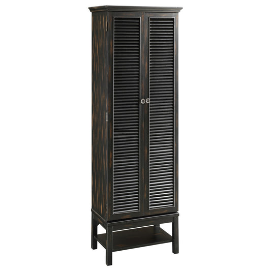 Crestview Collection Wilmington Louvered Door Tall Cabinet CVFZR1271