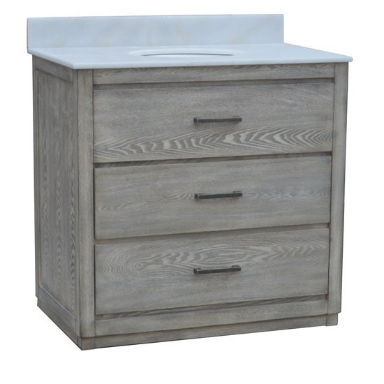 Crestview Collection Richmond 2 Drawer 36" Vanity Sink CVFZR4114