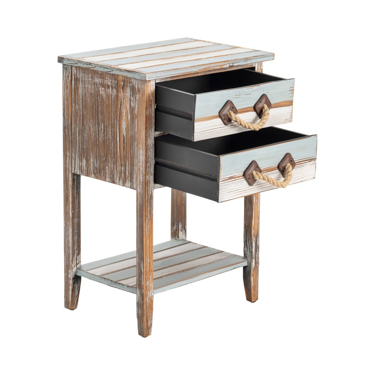 Crestview Collection Nantucket Two-Drawer Accent Table CVFZR693