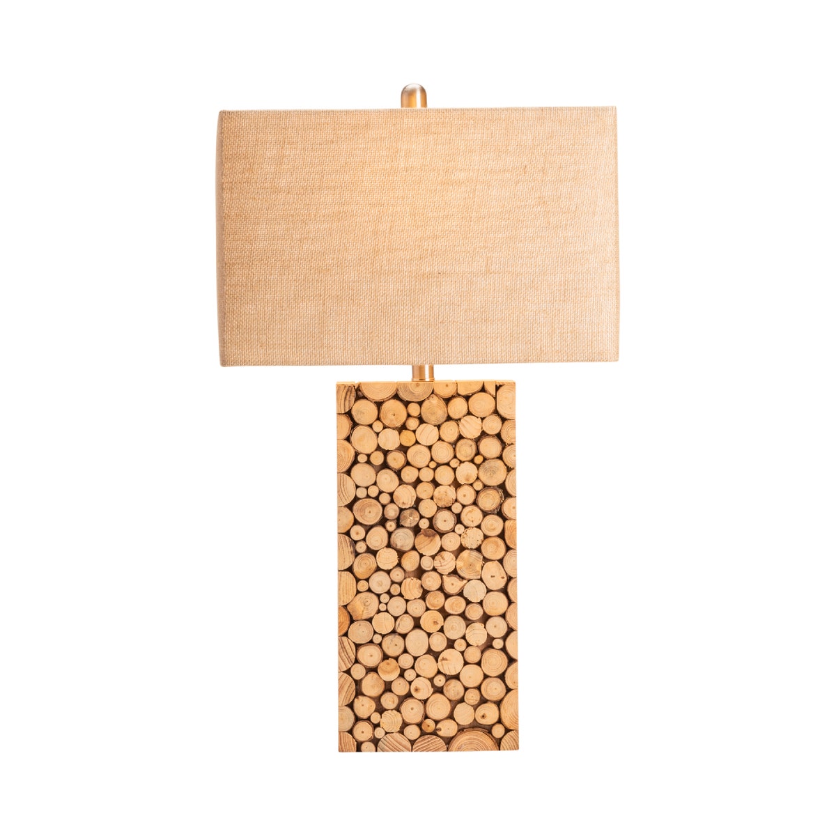 Crestview Stacked Wood Table Lamp