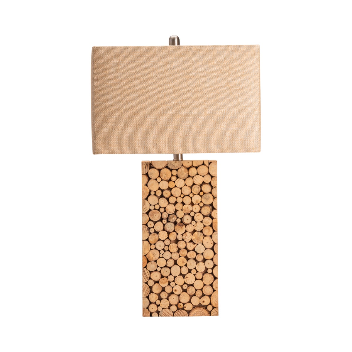 Crestview Stacked Wood Table Lamp