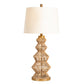 Crestview Adler Turreted Woven Table Lamp