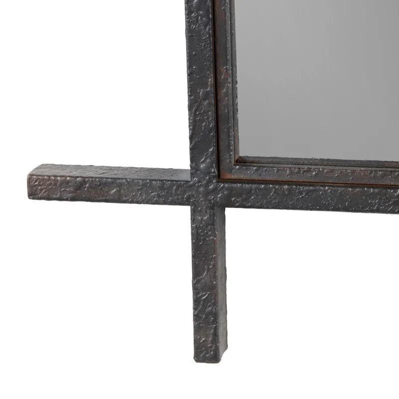 Black Hammered Mirror