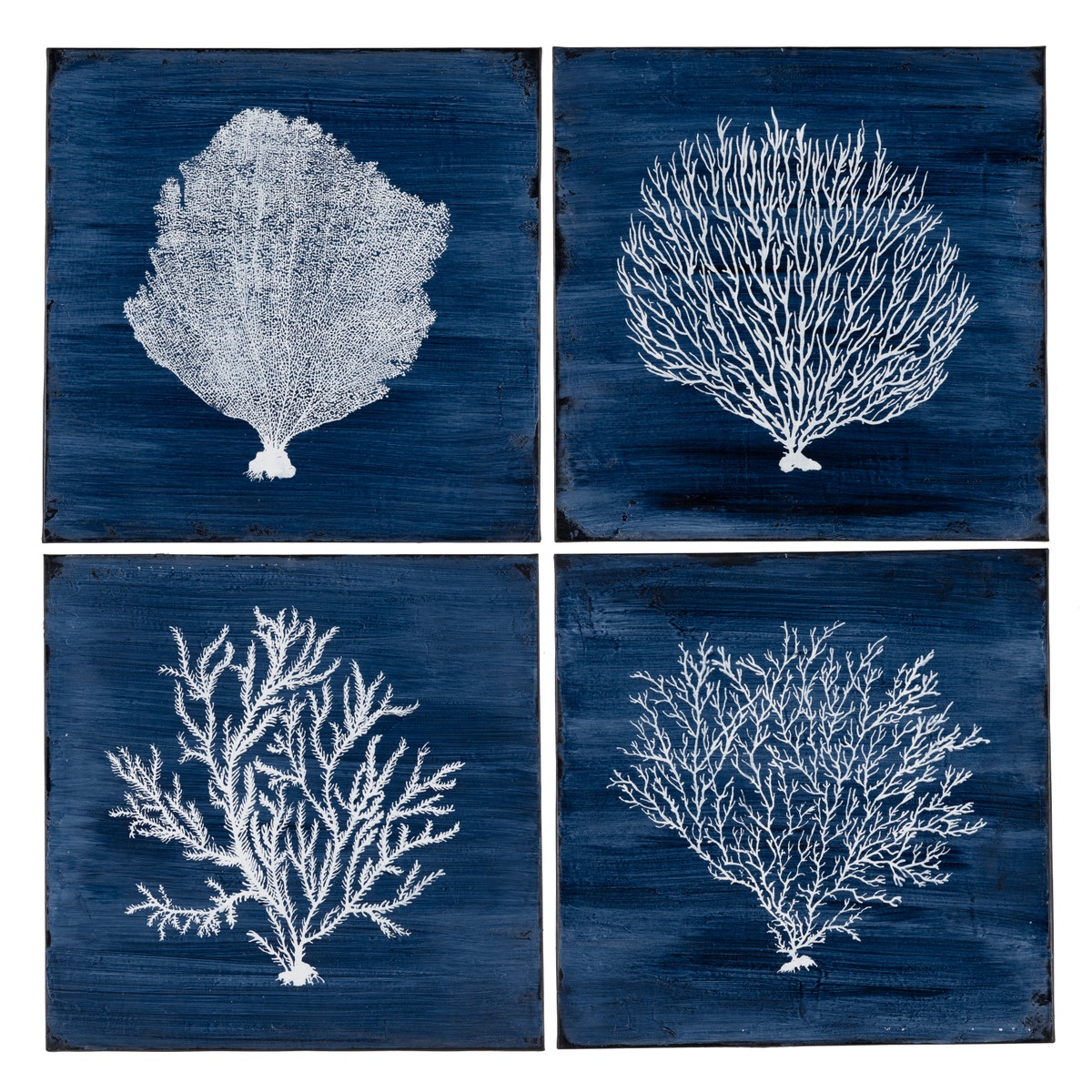 Crestview Four Corals Wall Art Set of 4