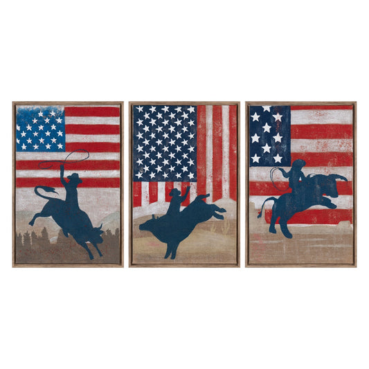 Crestview Aint My First Rodeo Wall Art - Set of 3