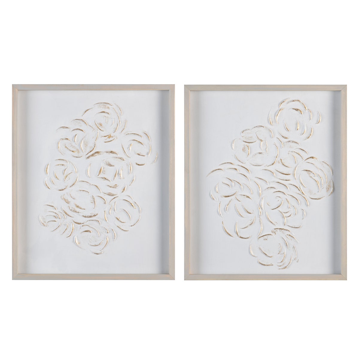 Crestview Natural Florals Wall Art - Set of 2