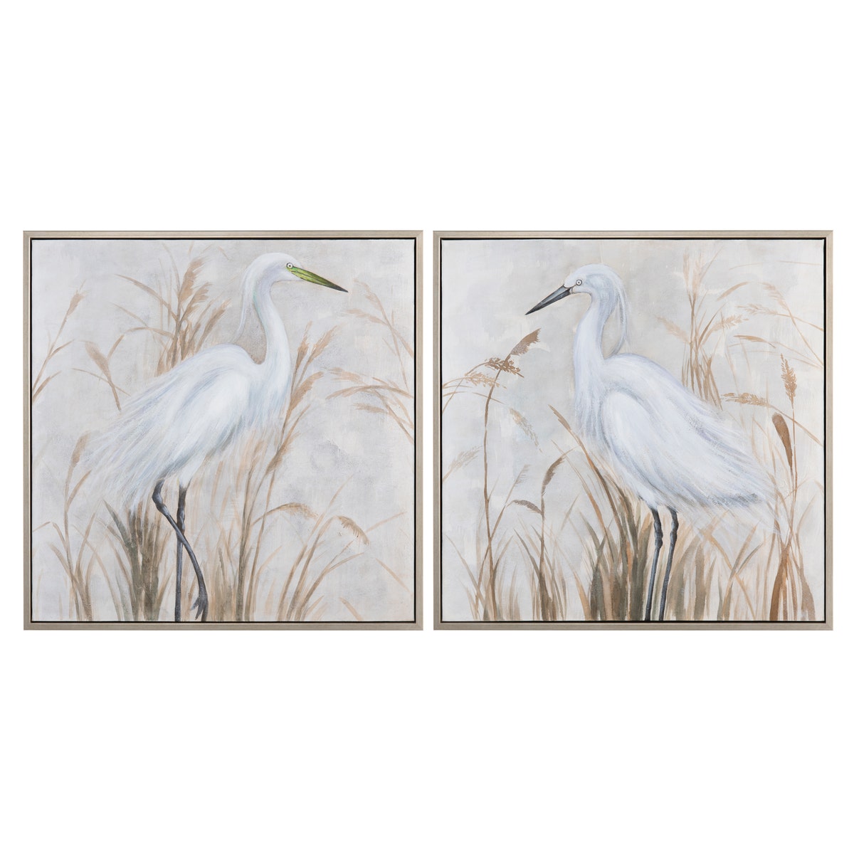 Crestview Beachin' Egrets Wall Art - Set of 2