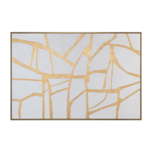 Crestview Gold Lines Wall Art