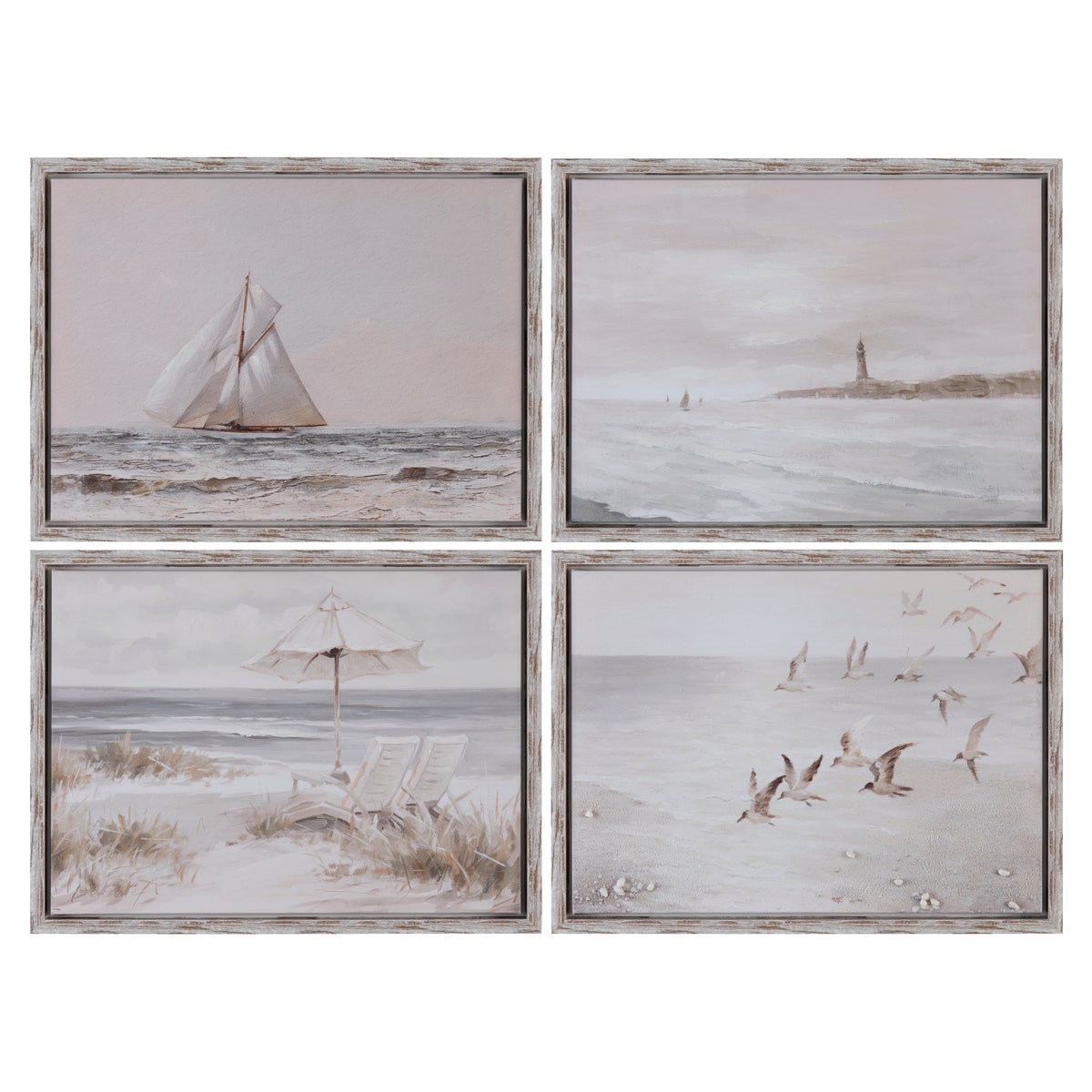 Crestview Life's A Beach Wall Art - Set of 4