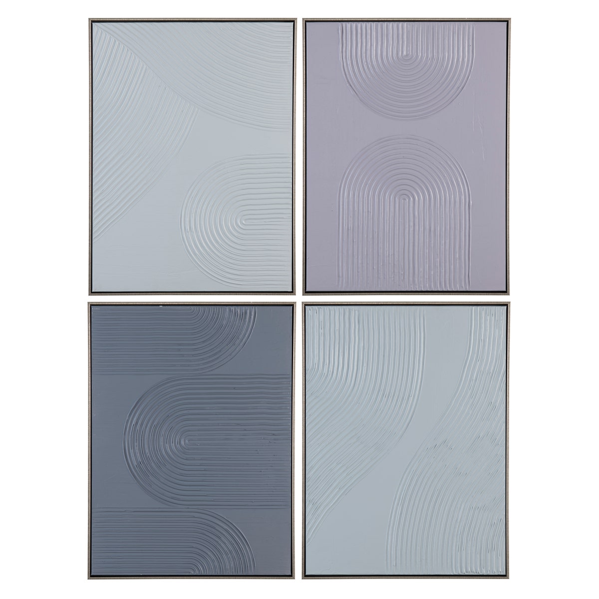 Crestview Pastel Ways Wall Art - Set of 4