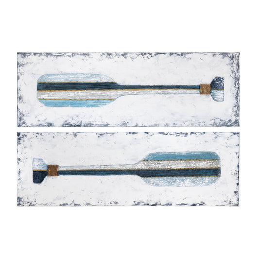 Crestview Paddles Up Wall Art - Set of 2