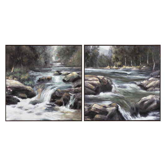 Crestview Rapids Wall Art - Set of 2