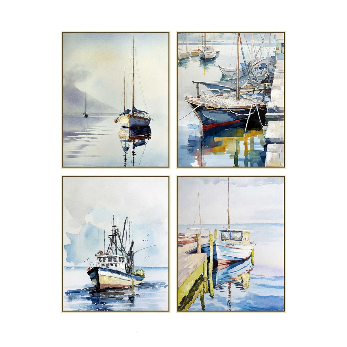 Crestview Nassau 1 Wall Art - Set of 4