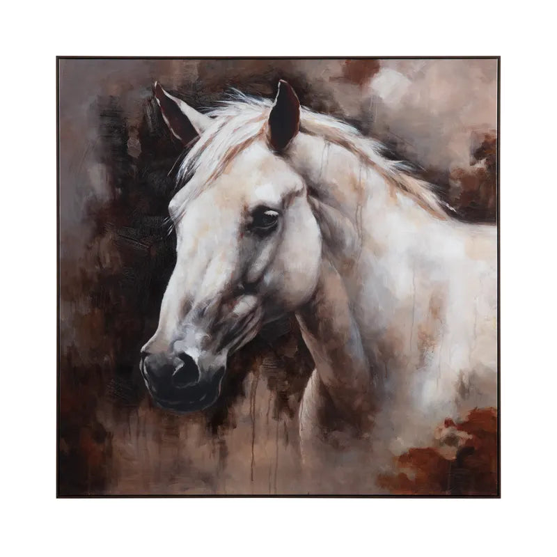 White Horse Wall Art