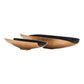 Crestview Zara Two-toned Nesting Boat Shaped Bowl