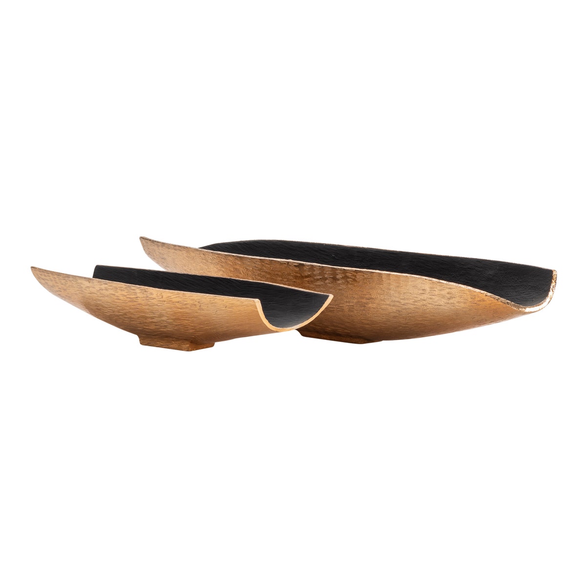 Crestview Zara Two-toned Nesting Boat Shaped Bowl