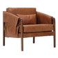 Alexi Brown Leather Side Chair