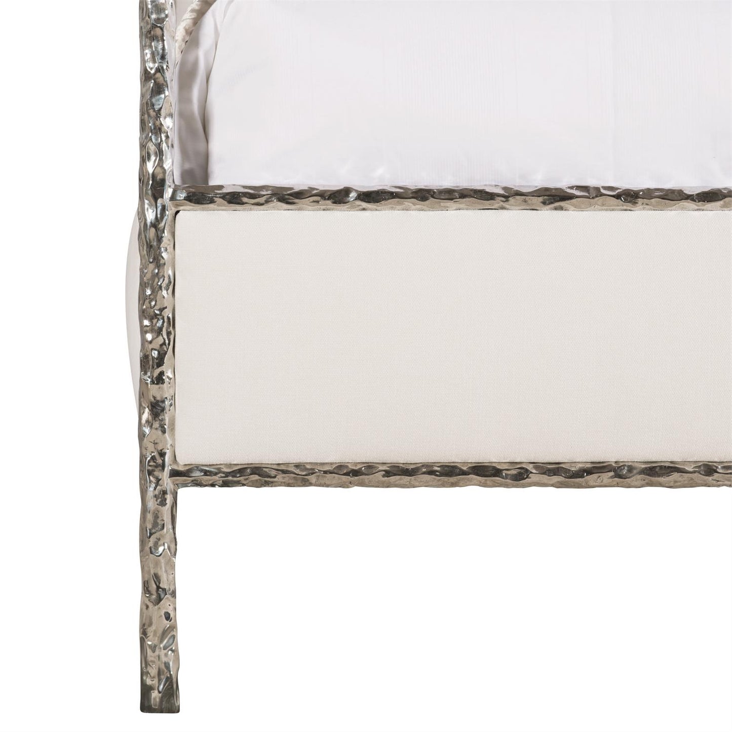 Hammered Steel King Bed