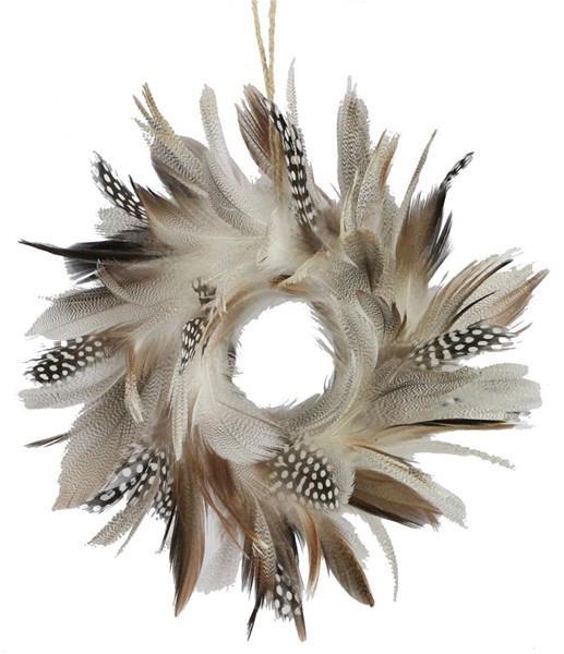 8" Feather Wreath