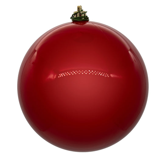 8" Red Pearl Ball Ornament