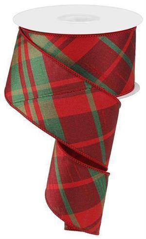 Red Plaid Ribbon