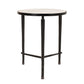 Tetra 18"Marble & Iron Table