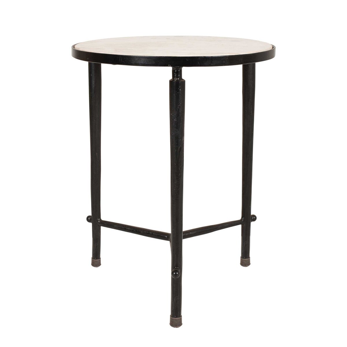 Tetra 18"Marble & Iron Table