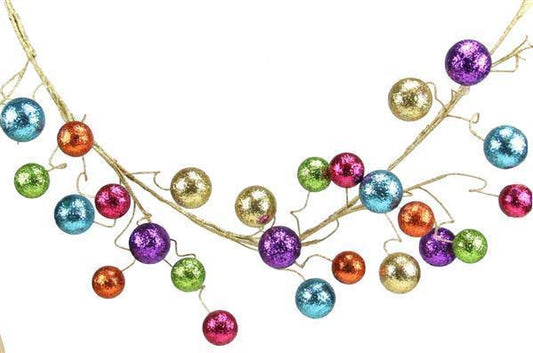 5' Multi Color Glitter Garland