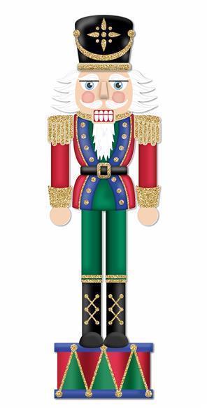 Glitter Nutcracker 70" Porch Sign