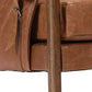 Alexi Brown Leather Side Chair