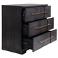 3 Drawer Chest With Gold Hardware