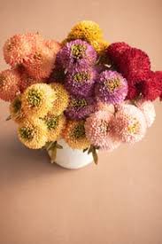 Bundle of Artificial Light Pink Ball Dahlias