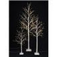 Flocked LED Christmas Twig Tree