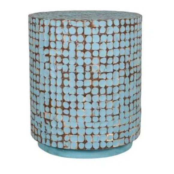 Blue Bliss End Table